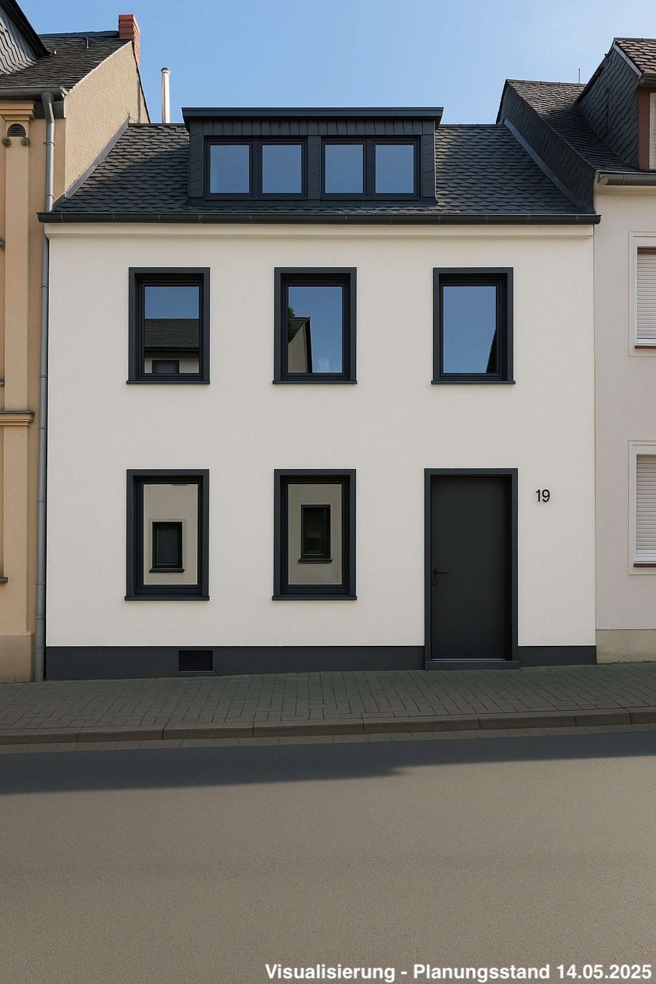 10 Frontansicht Haus Visualisierung Kirchstraße 19